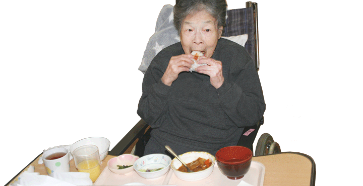 お年寄りの食事風景